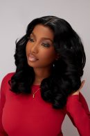 18-Inch Jet Black Super Double Drawn